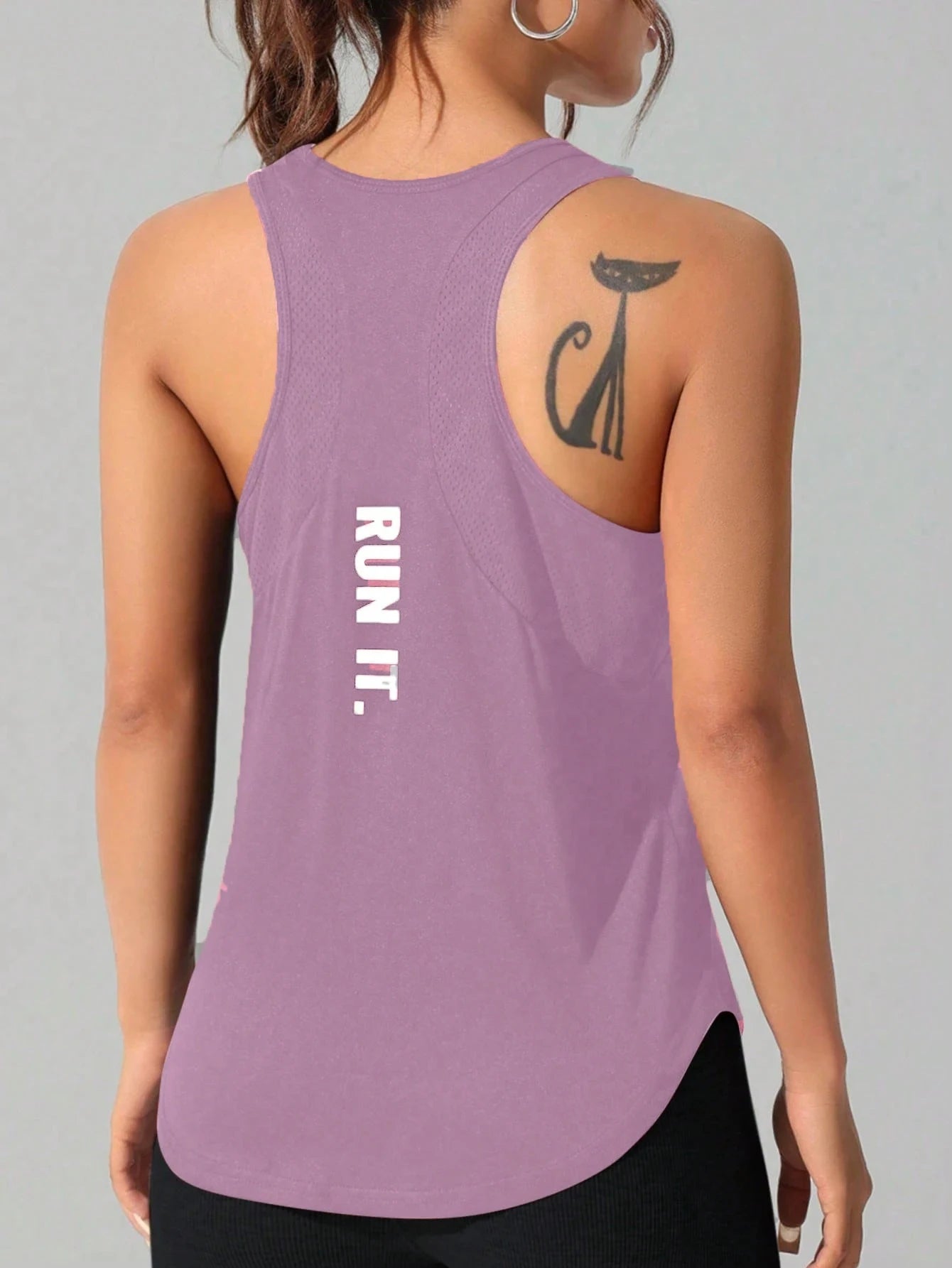 Women Quick Dry Gym Tank Top Breathable Mesh Workout Yoga Vest Sleeveless Fitness Shirt