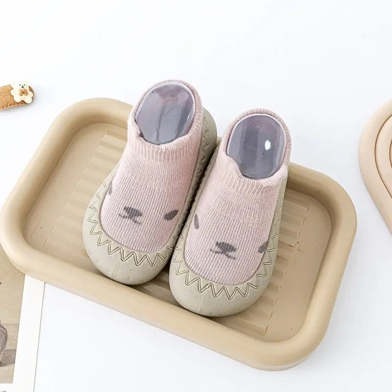 Baby Cartoon Sock Shoes Soft Rubber Sole First Walker Sneakers