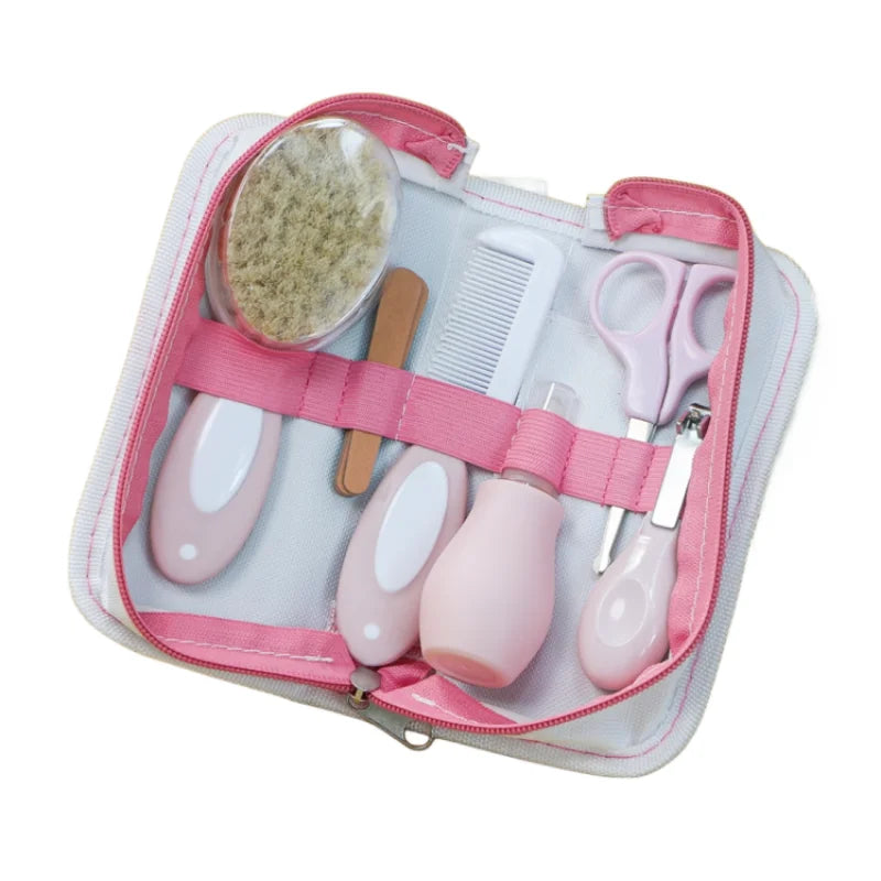 Baby Care Kit with Nasal Aspirator Nail Clippers Comb Brush