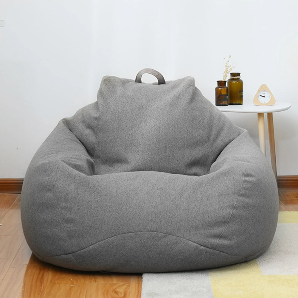 Large Bean Bag Chair Soft Fluffy Lazy Sofa Cover Tatami Living Room Seat