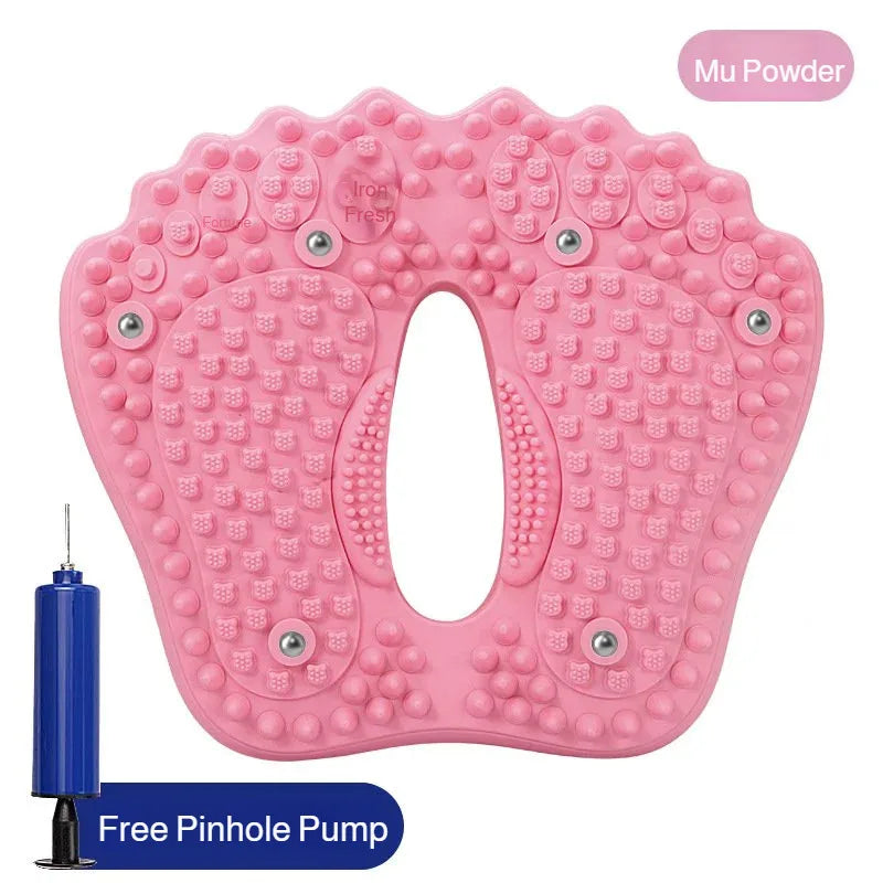 Acupressure Foot Massage Mat Inflatable Foot Massager Pad Reflexology Foot Pain Relief Fitness Massage Board