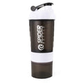 3 Layer Protein Shaker Bottle 600ml – Leakproof Gym Shaker Cup with Storage Compartments for Powder & Pills