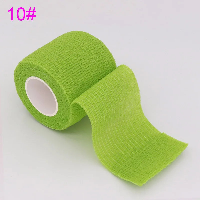 Self Adhesive Elastic Sports Wrap Tape Colorful 4.8m Knee Finger Ankle Support Bandage