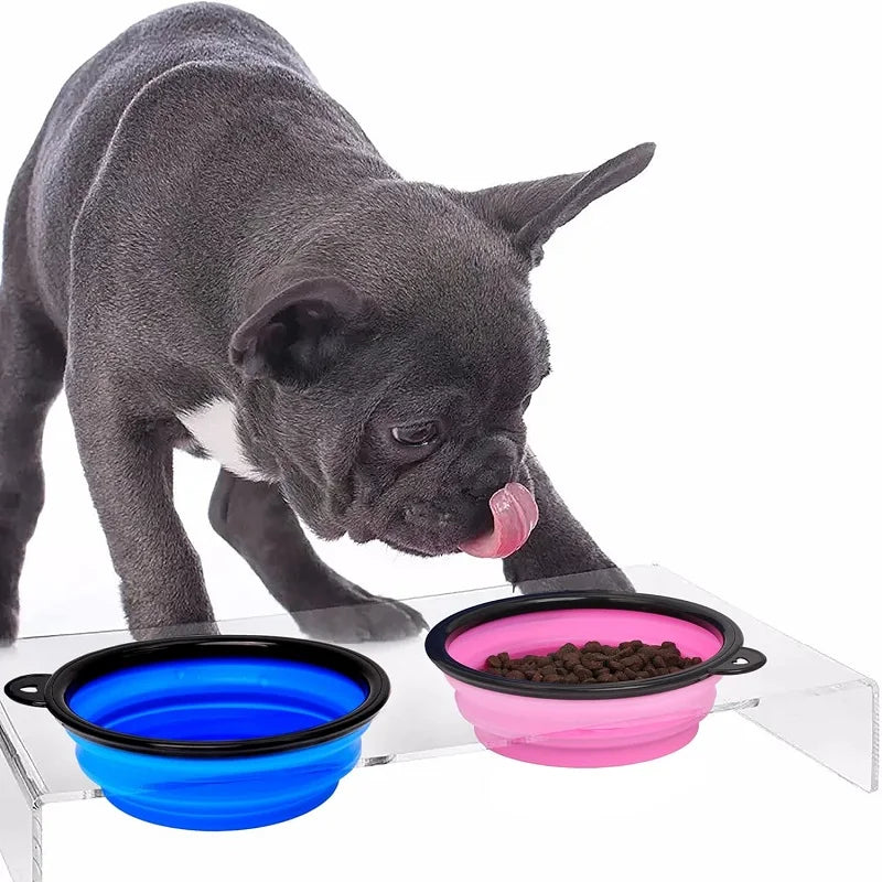 Portable Silicone Pet Bowl – Collapsible Travel Bowl for Dogs and Cats