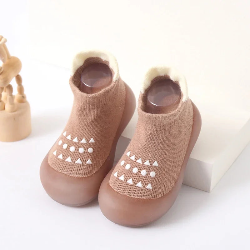 Baby Cartoon Sock Shoes Soft Rubber Sole First Walker Sneakers
