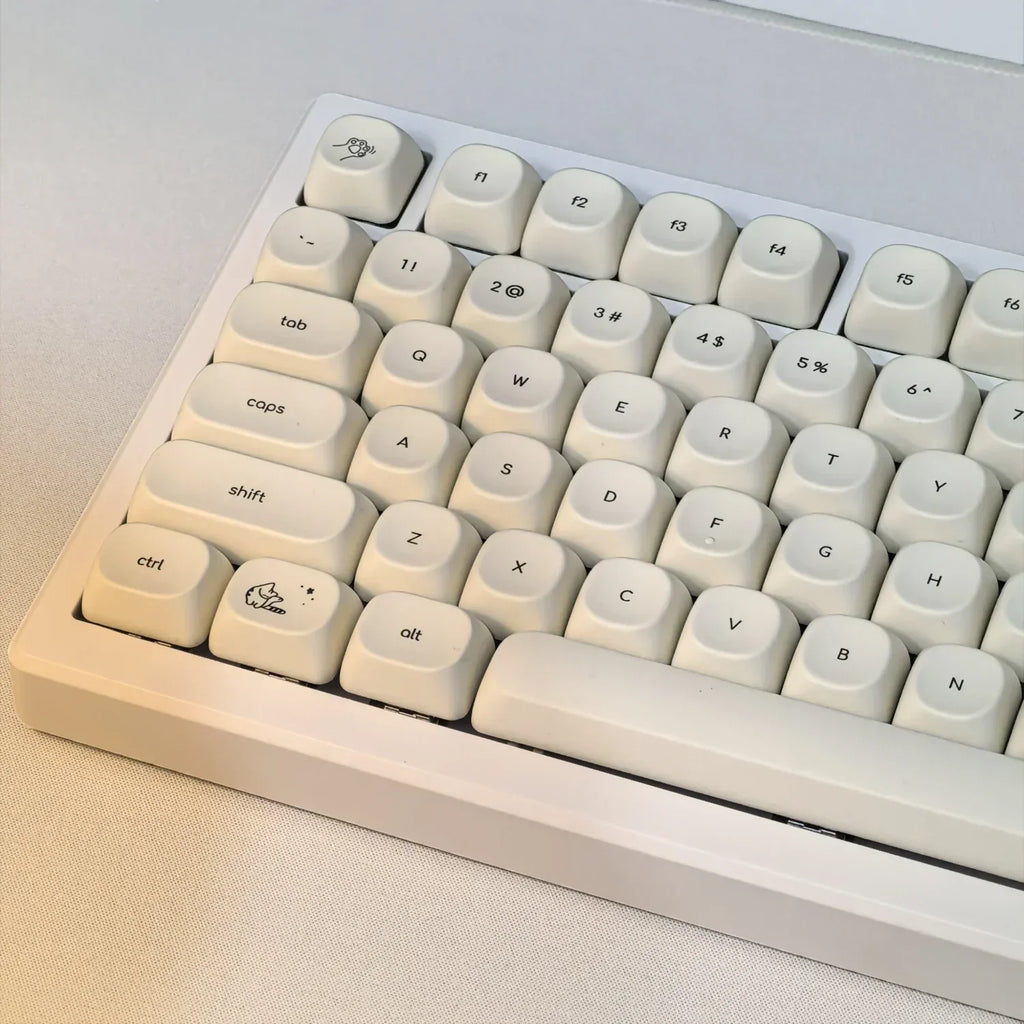 124 Keys Cute Cat PBT Keycaps MOA Profile Mechanical Keyboard Keycap Set