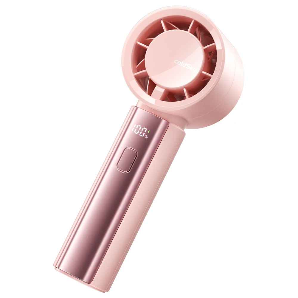 Portable Handheld Turbo Fan – Rechargeable Mini Fan for Travel and Daily Use