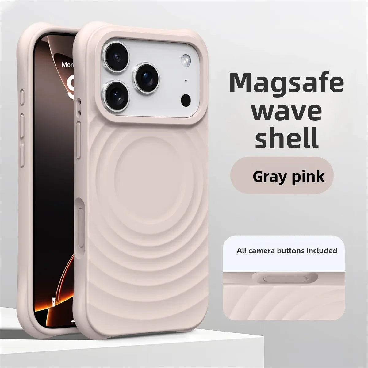 Official Water Ripple Silicone MagSafe Magnetic Soft iPhone Case