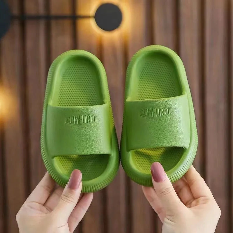 Kids Slide Slippers Anti-Slip Soft Sole Summer Bathroom Sandals Lightweight Indoor Outdoor Shoes for Boys and Girls