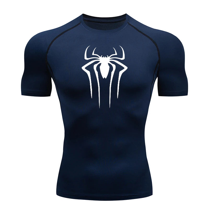 Men Compression Short Sleeve Quick Dry Gym Running Fitness T Shirt