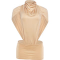 Women 2 Piece Set Turtleneck Cut Out Bodysuit Ruched Mini Skirt Sexy Outfit