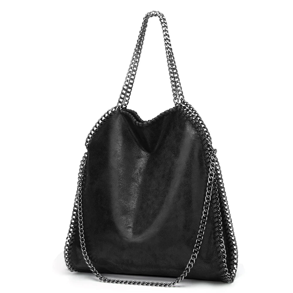 Women Chain Shoulder Bag Large Capacity Crossbody Handbag Casual Tote