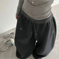 Women Oversized Wide Leg Sweatpants Retro Hip Hop Jogging Pants High Waist Casual Streetwear
