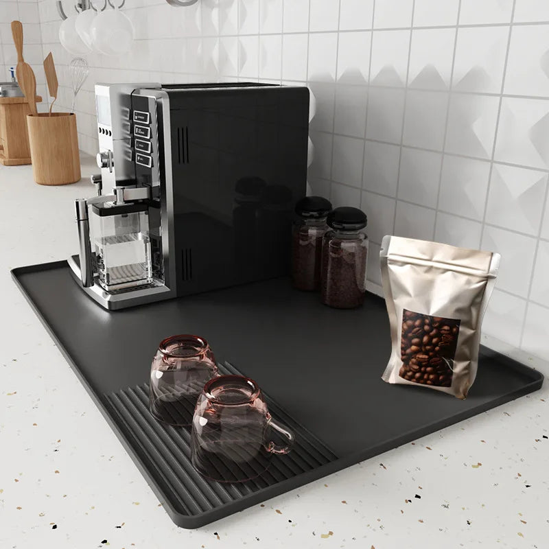 3 in 1 Silicone Coffee Mat Non Slip Bar Mat for Coffee Station Countertop