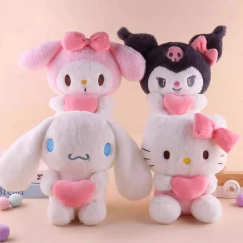 Cute Cat and Friends Plush Pillow 22cm for Girls Gift