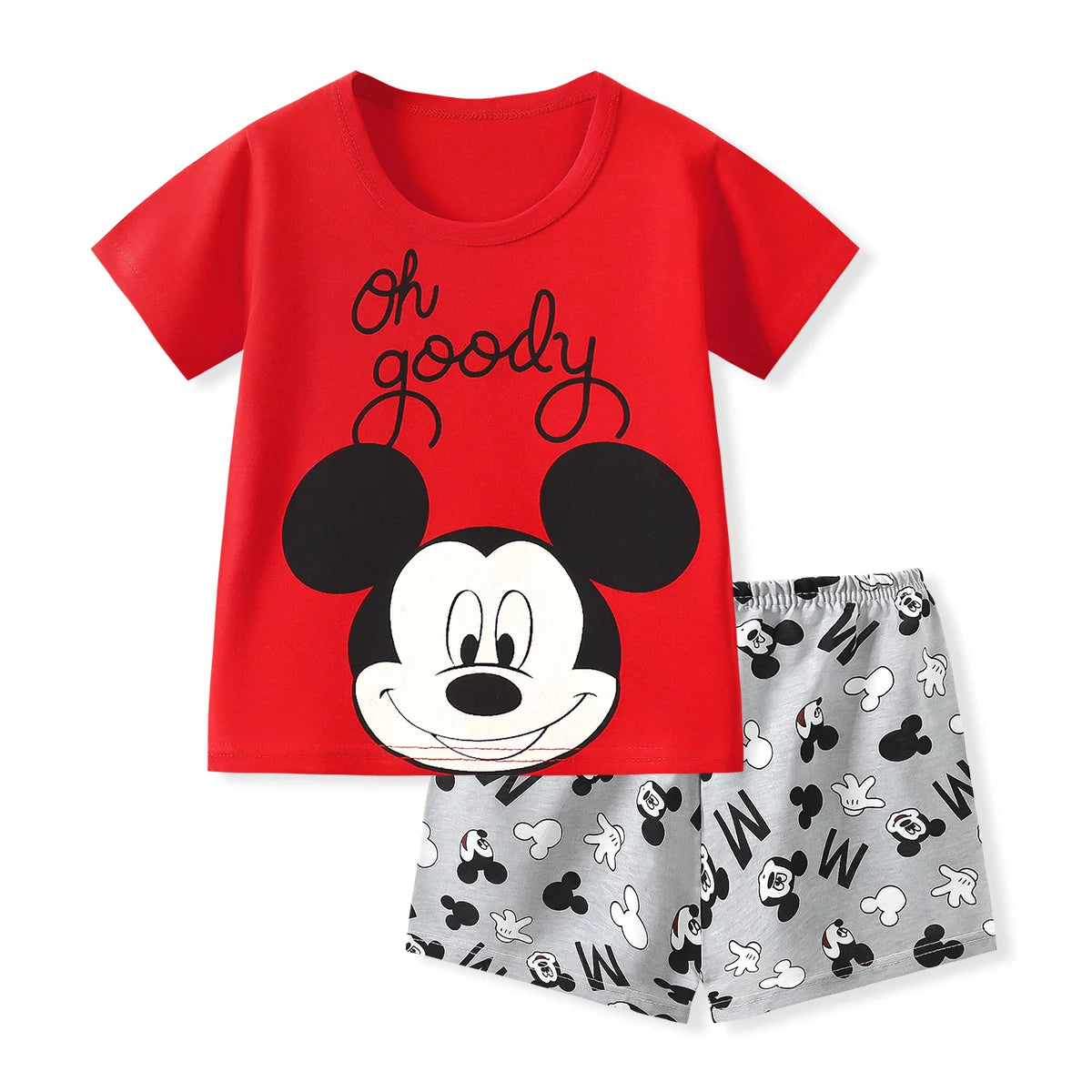 Kids T Shirt and Shorts Summer Tracksuit Set