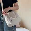 Corduroy Tote Bag Multi Pocket Crossbody Shoulder Satchel for Women
