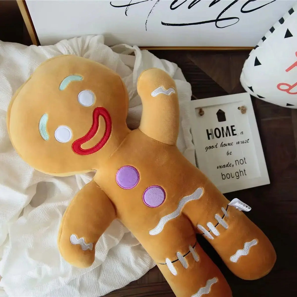 Gingerbread Man Plush Toy Soft Cookie Stuffed Doll
