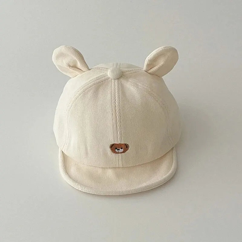 Baby Bear Ear Baseball Hat Cute Infant Kids Sun Cap