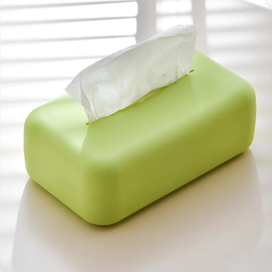 Silicone Tissue Box Cover Waterproof Reusable Wet Wipe Holder Bathroom Kitchen