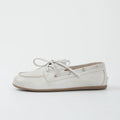 Women Leather Boat Shoes Flats