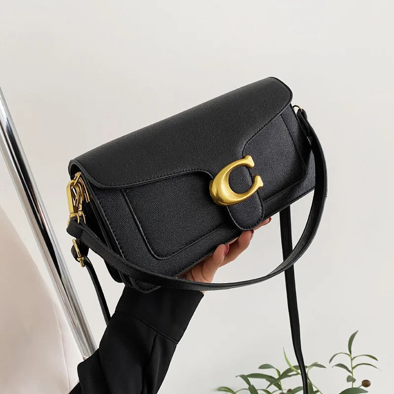 Women Small Square Crossbody Bag Double Strap Underarm Shoulder Purse Stylish Handbag