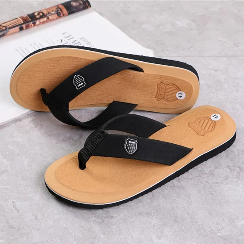 Men Flip Flops Casual Beach Sandals Non Slip Lightweight Summer Slippers Outdoor Slides