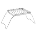 Portable Stainless Steel Camping Grill Rack Foldable Mini BBQ Stove Stand for Outdoor Cooking
