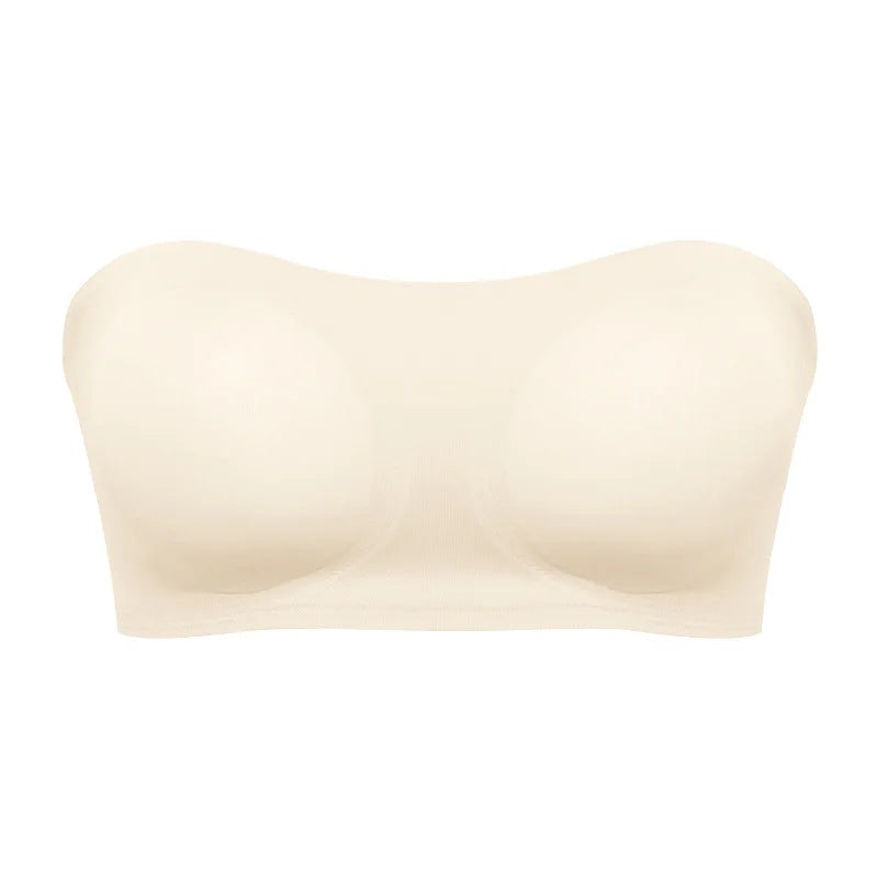 Women Strapless Push Up Bra Seamless Anti Slip Invisible Tube Top