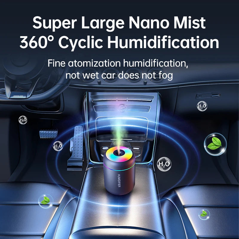 180ml Mini Air Humidifier USB Essential Oil Diffuser Mist Maker with Light