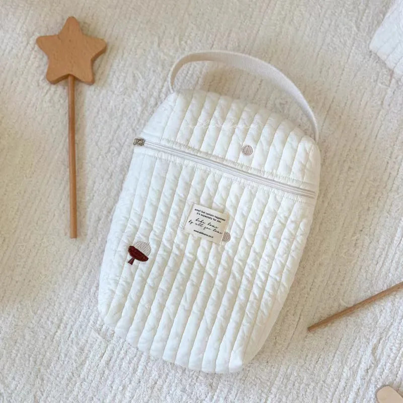 Quilted Baby Diaper Caddy Portable Stroller Nappy Bag Organizer