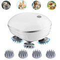 Electric Scalp Massager Adjustable Speed Red Light Hair Care Silicone Deep Massage Tool