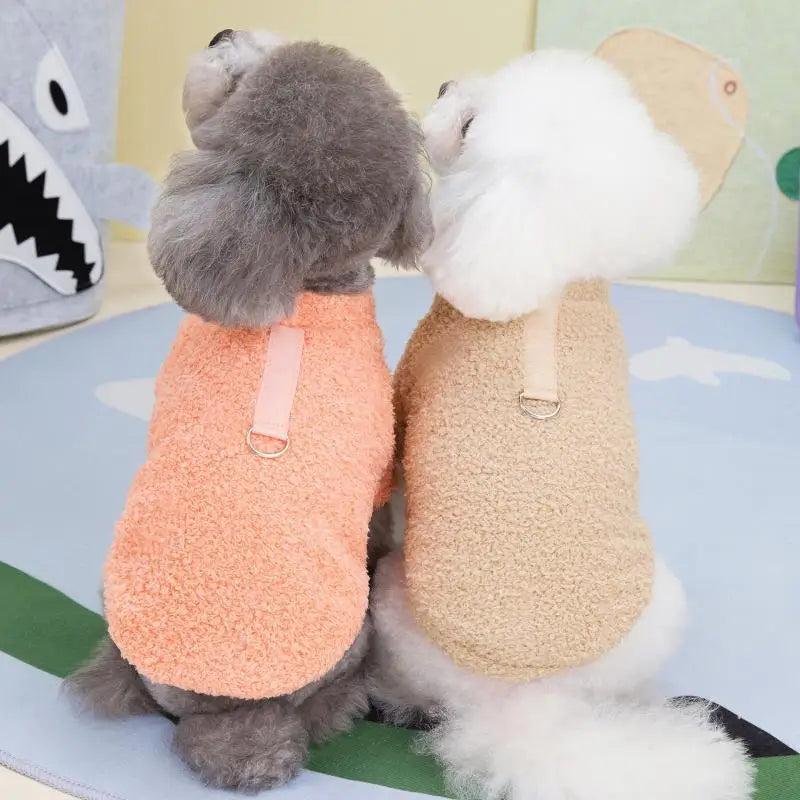 Warm Winter Dog Sweater Plush Puppy Coat for Small Dogs