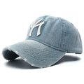 Unisex Washed Baseball Cap Embroidery Adjustable Casual Sun Hat