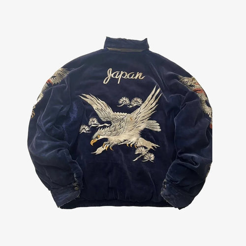 Dragon Bomber Jacket Y2K Fleece Zipper Coat