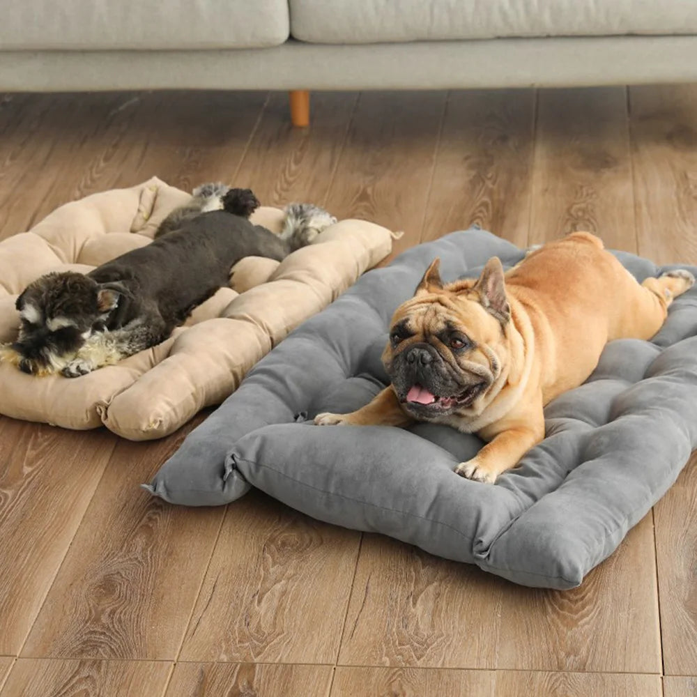 Warm Dog Sofa Bed Winter Pet Cat Kennel Cushion Mattress House for Small Large Dogs