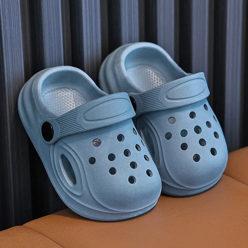 Kids Hole Sandals Soft Anti Slip Beach Slippers DIY Design Boys Girls Summer Shoes