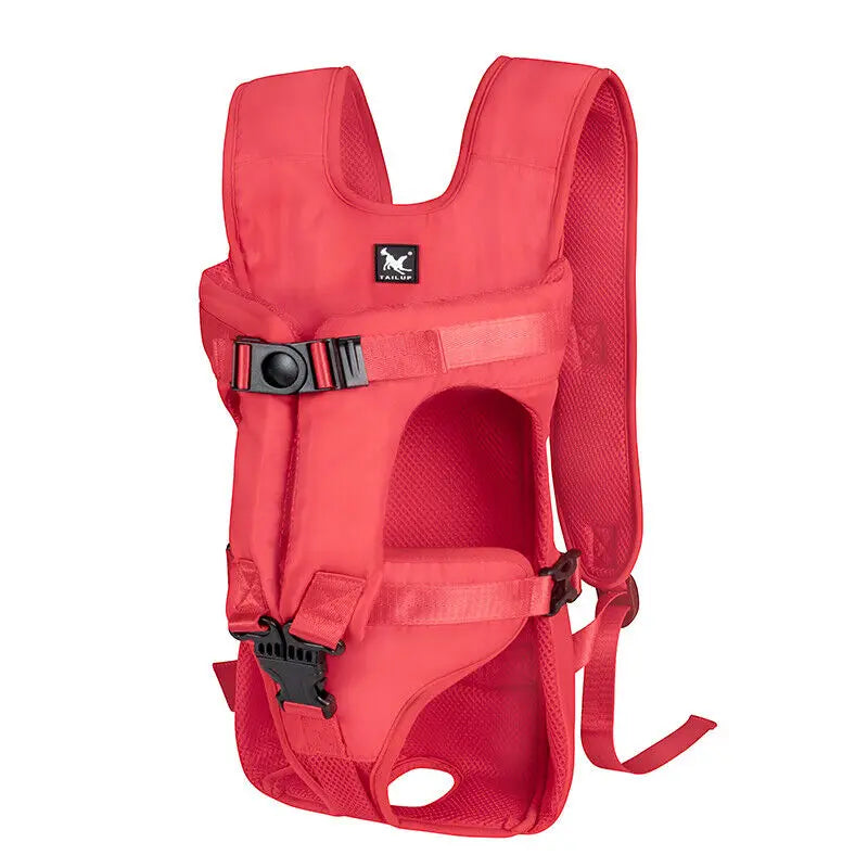 Adjustable Pet Front Carrier Backpack Breathable Hands Free Dog Cat Travel Bag