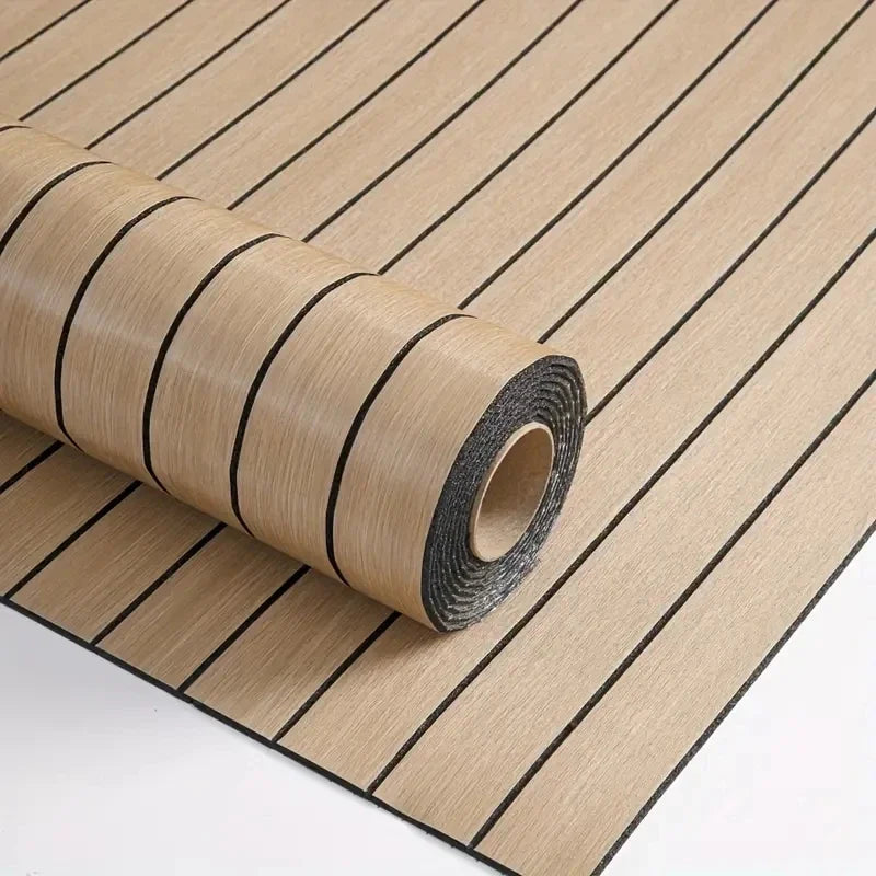 3D Wood Grain Wallpaper Self Adhesive Waterproof Removable DIY Wall Ceiling Decor
