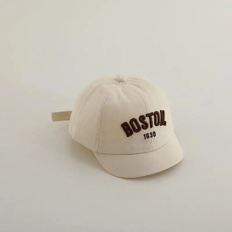 Kids Embroidery Baseball Cap Cotton Sun Hat Letter Peaked Cap Boys Girls Casual