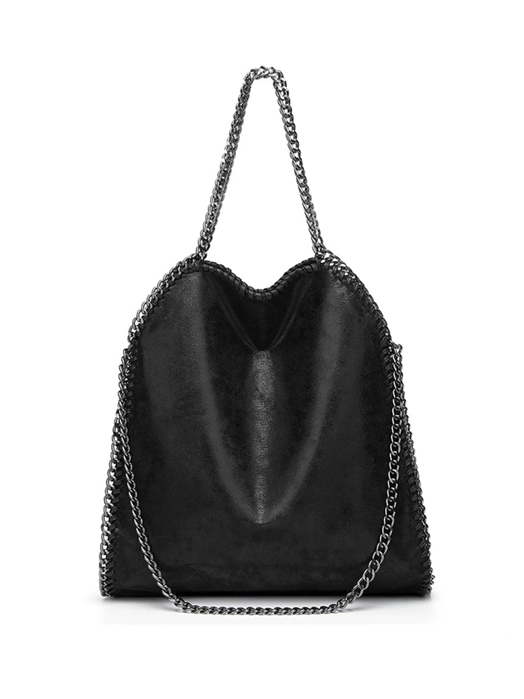 Women Chain Shoulder Bag Large Capacity Crossbody Handbag Casual Tote