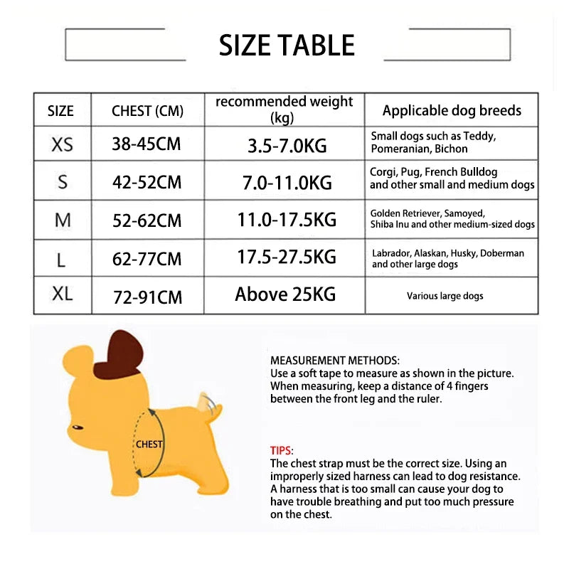 Dog Harness No Pull Adjustable Vest – Breathable Pet Harness for Small Medium Large Dogs