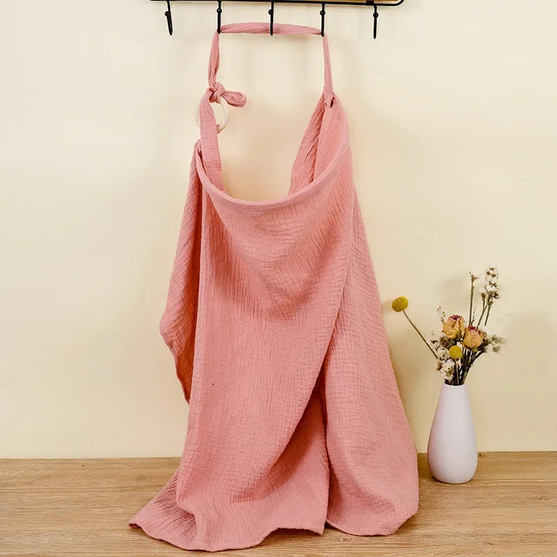 Cotton Breastfeeding Cover Adjustable Nursing Apron Stroller Blanket