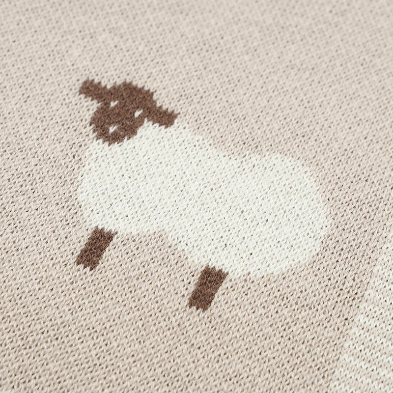 Knitted Baby Cotton Blanket Newborn Swaddle Wrap