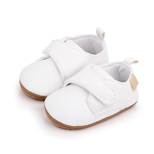 Newborn Baby Leather Shoes Anti Slip Rubber Sole First Walker Moccasins