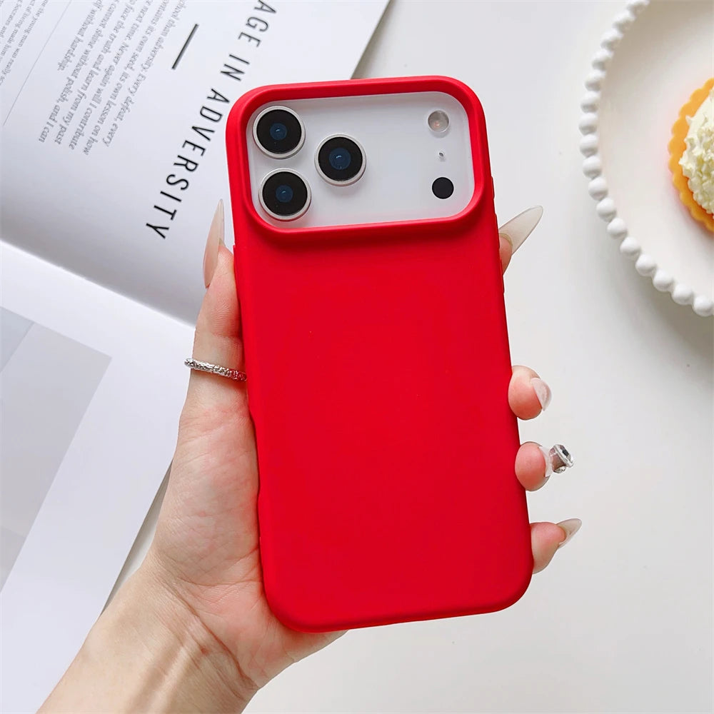 Matte Candy Color Liquid Silicone Shockproof iPhone Case