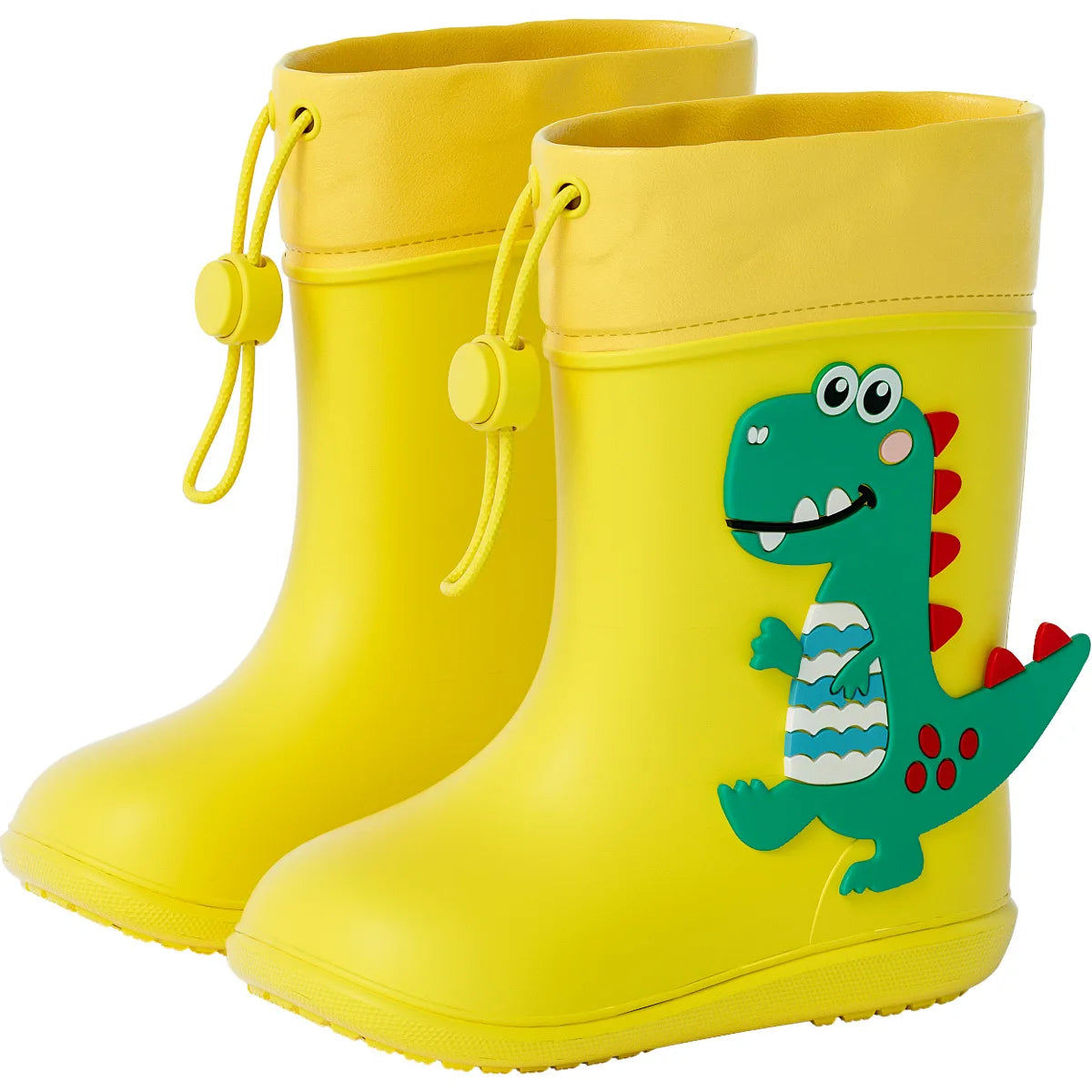 Kids Dinosaur Rain Boots Waterproof Non Slip Cartoon Rubber Shoes