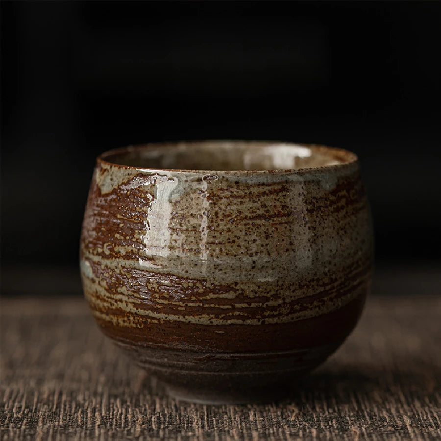 Stoneware Tea Cup 80ml Handmade Kung Fu Tea Single Cup