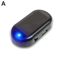 Solar Car Anti-Theft LED Light – Fake Security Alarm Flashing Warning Light for Dashboard