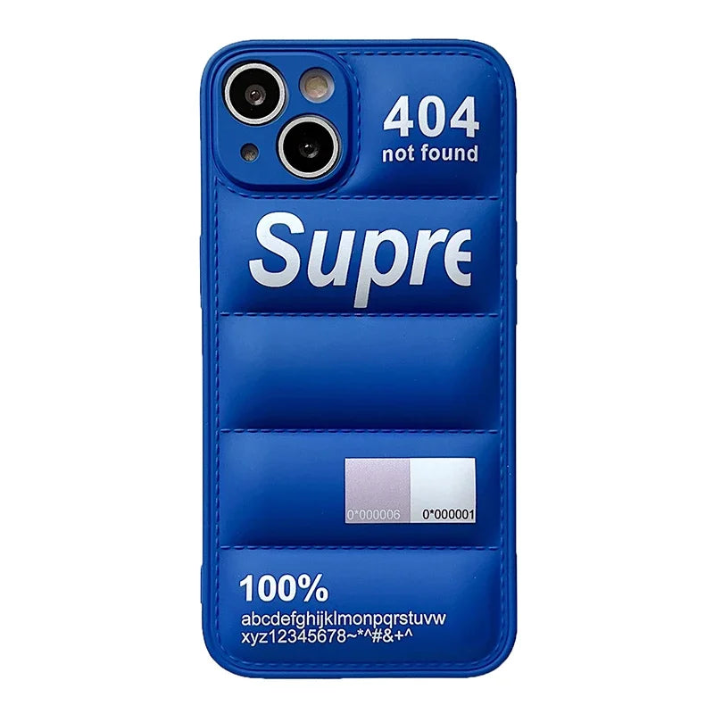 Puffer Down Jacket Silicone iPhone Case